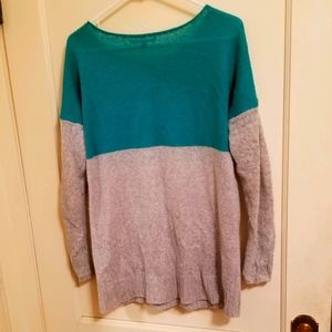 Two Color Knit Sweater